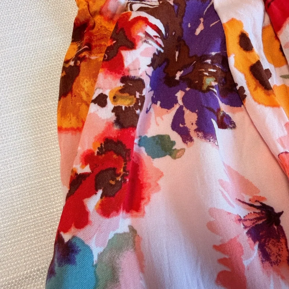 H&M Pink Floral High-Rise Summer Shorts
